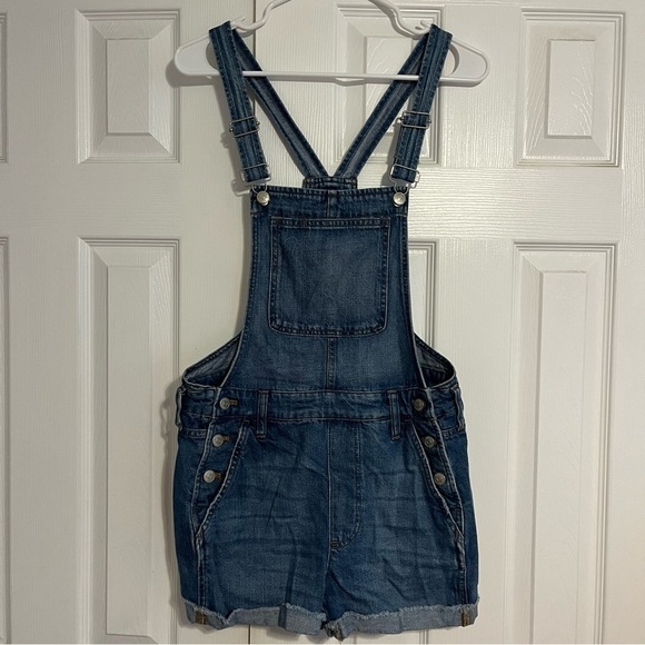 Madewell Adirondack Short Overalls in Denville Wash - Picture 2 of 8